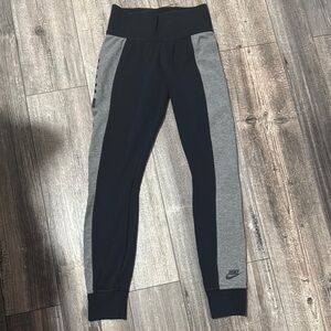 Nike Kids Black and Gray Leggings